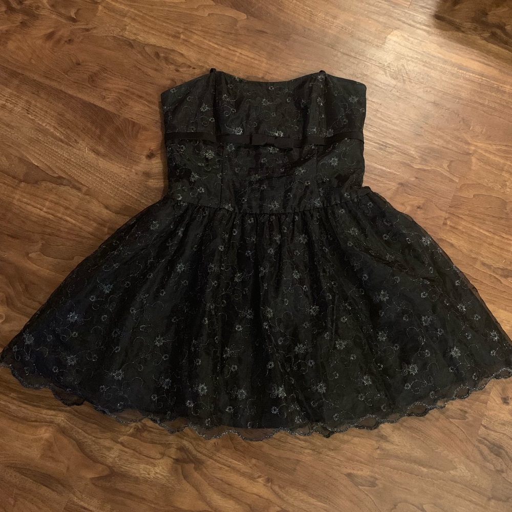 Black and silver dress